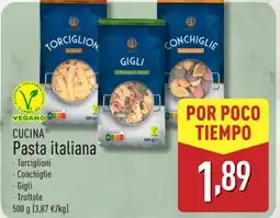 ALDI CUCINA Pasta italiana oferta