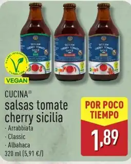 ALDI CUCINA salsas tomate cherry sicilia oferta