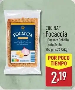 ALDI CUCINA Focaccia oferta