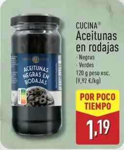 ALDI CUCINA Aceitunas en rodajas oferta