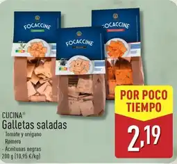 ALDI CUCINA Galletas saladas oferta