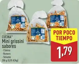 ALDI CUCINA Mini grissini sabores oferta