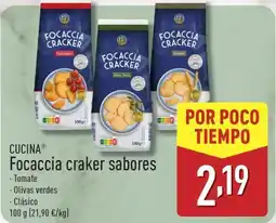 ALDI CUCINA Focaccia craker sabores oferta