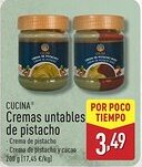 ALDI CUCINA Cremas untables de pistacho oferta