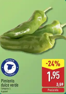 ALDI Pimiento dulce verde oferta