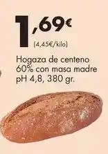 Supermercados Lupa Hogaza de centeno 60% con masa madre oferta