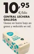 Supermercados Lupa Central lechera gallega - queso en barra bajo en grasa y reducido en sal oferta