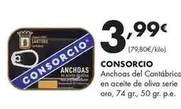 Supermercados Lupa Consorcio - anchoas del cantábrico en aceite de oliva serie oro oferta