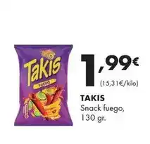 Supermercados Lupa Takis - snack fuego oferta