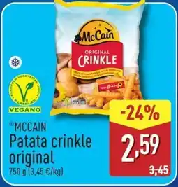 ALDI MCCAIN Patata crinkle original oferta