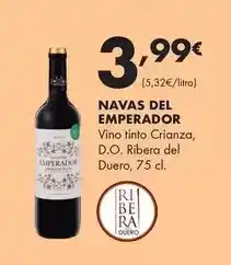 Supermercados Lupa Navas del emperador - vino tinto crianza, d.o. ribera del duero oferta