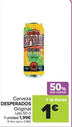 Carrefour Desperados - cerveza original oferta