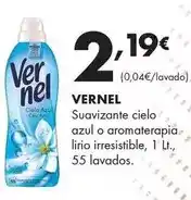 Supermercados Lupa Vernel - suavizante cielo azul o aromaterapia lirio irresistible oferta