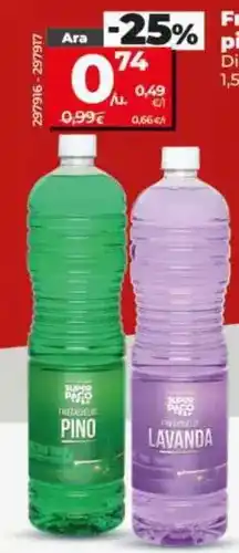Dia Dia super paco - friegasuelos pino/lavanda oferta