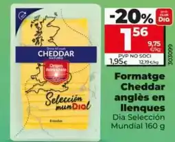 Dia Dia seleccion mundial - queso cheddar ingles en lonchas oferta