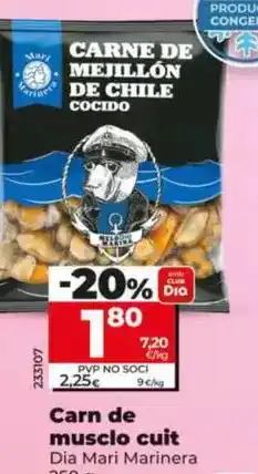 Dia Dia mari marinera - carne de mejillon cocido oferta