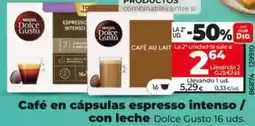 Dia Dolce gusto - cafe en capsulas espresso intenso oferta