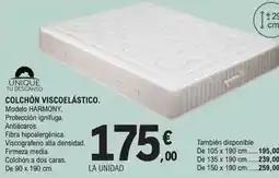 E.Leclerc Unique - colchón viscoelástico oferta