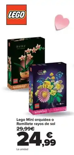 Carrefour Lego - mini orquídea o ramiliete rayas de sol oferta