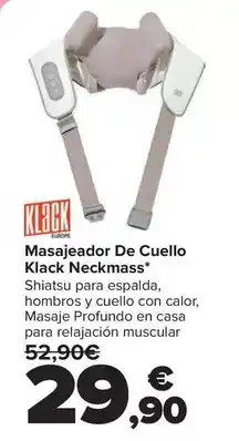 Carrefour Klack - masajeador de cuello neckmass oferta