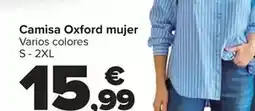 Carrefour Tex - camisa oxford mujer oferta