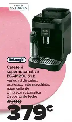 Carrefour De'longhi - cafetera superautomatica ecam29051b oferta