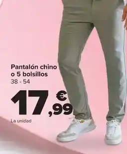 Carrefour Pantalon chino o 5 bolsillos oferta