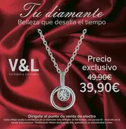 Carrefour Victorio & lucchino - colgante diamante oferta