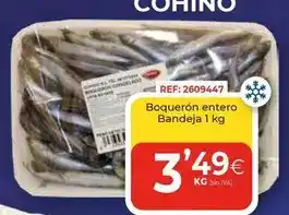 Boquerón entero bandeja