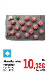Makro Albóndiga mixta congelada oferta