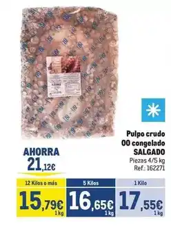 Makro Viña salceda - pulpo crudo 00 congelado oferta