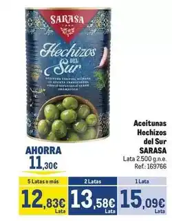 Makro Sarasa - aceitunas hechizos del sur oferta