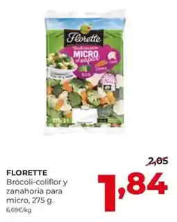 Alimerka Florette - brócoli-coliflor y zanahoria para micro oferta