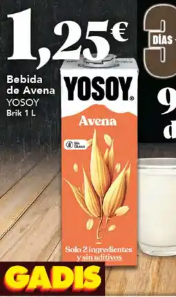 Gadis YOSOY Bebida de Avena oferta