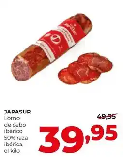 Alimerka Lomo de cebo iberico 50% raza iberica oferta