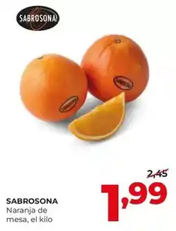 Alimerka Sabrosona - naranja de mesa oferta
