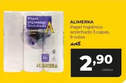 Alimerka Alimerka - papel higiénico acolchado 3 capas oferta