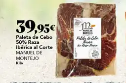 Gadis MANUEL DE MONTEJO Paleta de Cebo 50% Raza Ibérica al Corte oferta