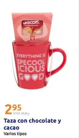Action BISCOFF Taza con chocolate y cacao oferta