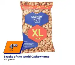 Action SNACKS OF THE WORLD Cashewkerne oferta
