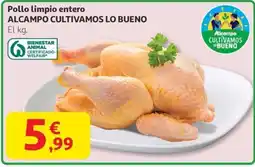 Alcampo ALCAMPO CULTIVAMOS LO BUENO Pollo limpio entero oferta