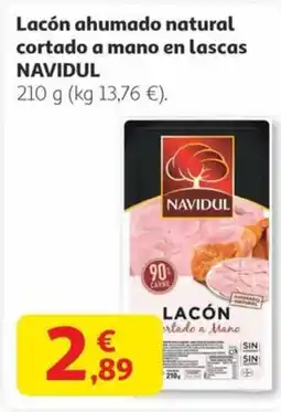 Alcampo NAVIDUL Lacón ahumado natural cortado a mano en lascas oferta