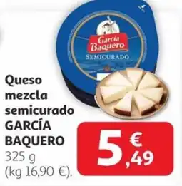 Alcampo GARCÍA BAQUERO Queso mezcla semicurado oferta