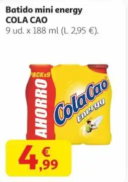 Alcampo COLA CAO Batido mini energy oferta