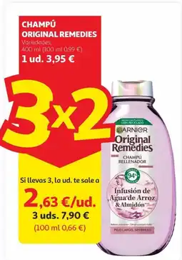 Alcampo Champú original remedies oferta