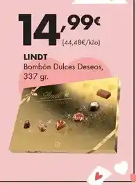 Supermercados Lupa Lindt - bombón dulces deseos oferta