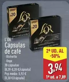ALDI L'or - capsulas de cafe oferta