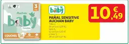 Alcampo AUCHAN BABY Pañal sensitive oferta