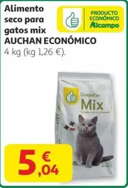 Alcampo AUCHAN ECONÓMICO Alimento seco para gatos mix oferta