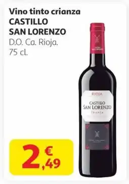 Alcampo CASTILLO SAN LORENZO Vino tinto crianza oferta